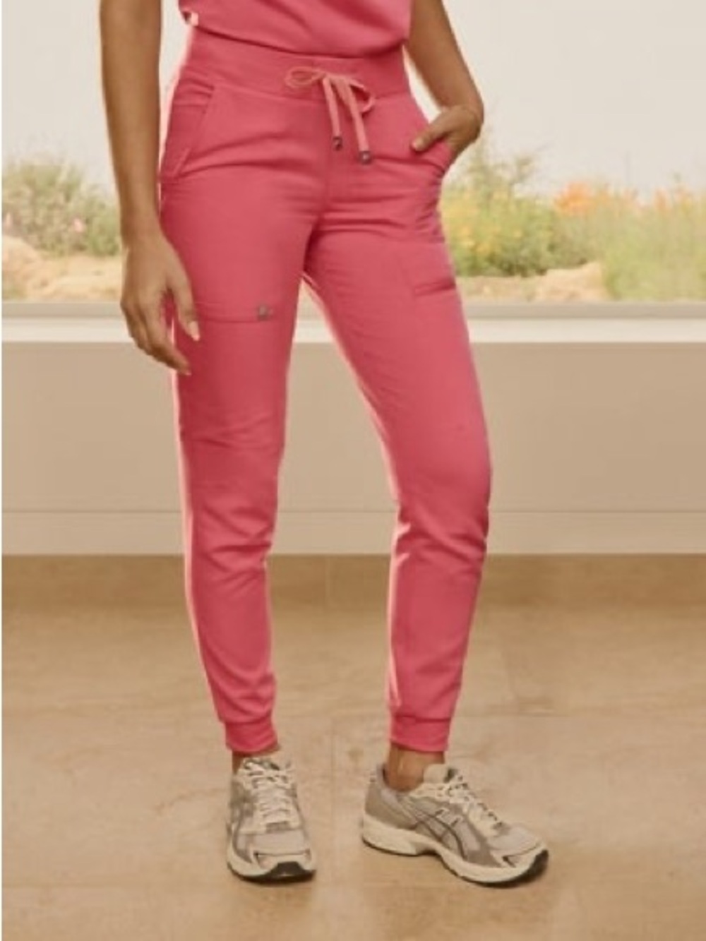 Fabletics Pink Drawstring Jogger Pants